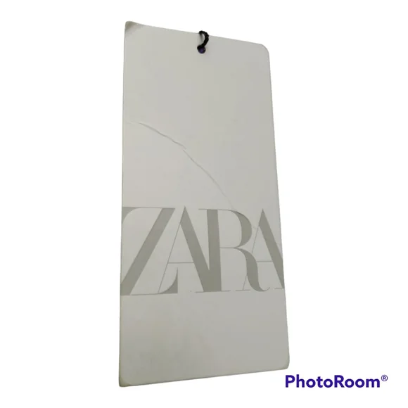 NWT Zara Purple Green Metallic Zig Zag Knit Keyhole Retro Mini Dress Size S - Picture 10 of 10